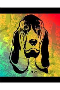 Bloodhound Color Burst Notebook