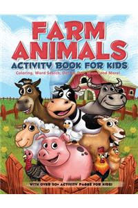 Farm Animals Activity Book For Kids