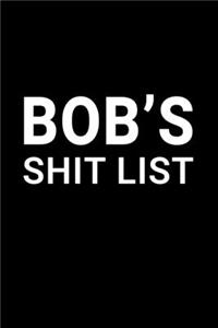 Bob's Shit List