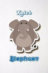 Kaleb Elephant A5 Lined Notebook 110 Pages