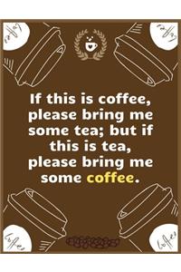 If this is coffee, please bring me some tea; but if this is tea, please bring me some coffee
