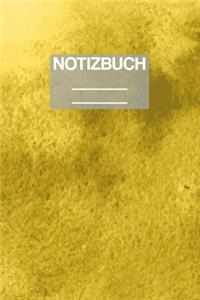 Notizbuch A5 Muster Gelb Wasserfarben