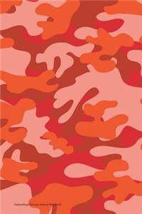Camouflage Orange Journal Notebook