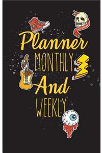Planner monthly and weekly