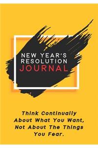 New Years Resolution Journal