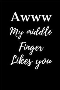 Awww My Middle Finger Likes You