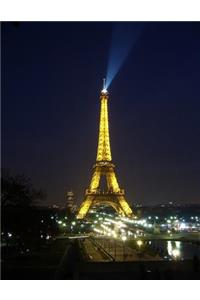 Night Eiffel Tower Notebook