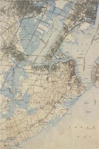 Antique Map of Staten Island, New York Journal