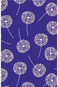Journal Notebook Dandelions In Purple