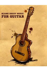 Blank Sheet Music For Guitar