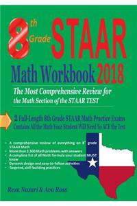 8th Grade STAAR Math Workbook 2018