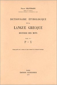 Dictionnaire Etymologique de la Langue Grecque