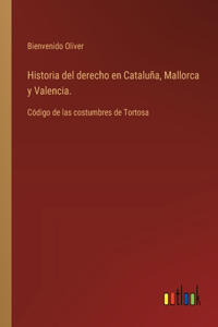 Historia del derecho en Cataluña, Mallorca y Valencia.