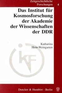 Das Institut Fur Kosmosforschung Der Akademie Der Wissenschaften Der Ddr