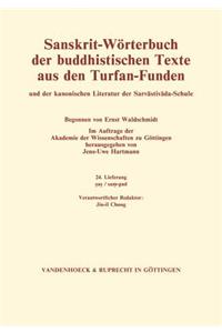 Sanskrit-Worterbuch der buddhistischen Texte aus den Turfan-Funden. Lieferung 24