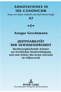 Justitiabilitaet Der Gewissensfreiheit