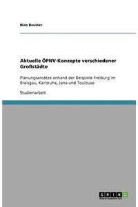 Aktuelle ÖPNV-Konzepte verschiedener Großstädte