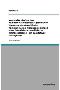 Vergleich zwischen dem Kommunikationsquadrat (Schulz von Thun) und der Gewaltfreien Kommunikation (Rosenberg) anhand eines Gesprächsprotokolls in der Telefonseelsorge - ein qualitatives Herangehen