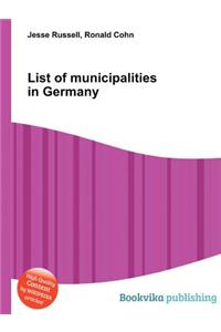 List of Municipalities in Germany