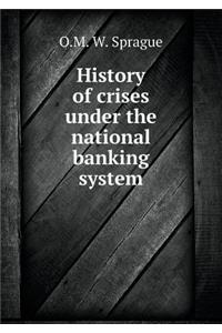 History of Crises Under the National Banking System