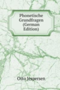Phonetische Grundfragen (German Edition)