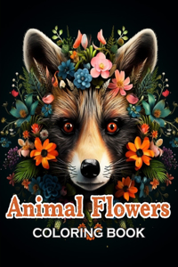 Animal Flowers Coloring Book