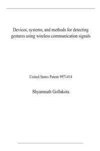 Devices, systems, and methods for detecting gestures using wireless communication signals