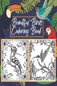 Beautiful Birds Coloring Book