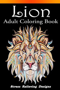 Lion Adult Coloring Book Stress Relieving Design