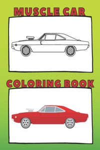 Muscle Car Coloring Book