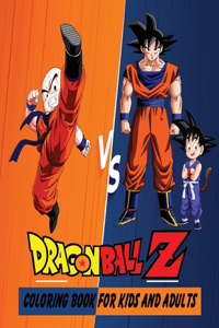 Dragon Ball Z Coloring Book For Kids And Adults