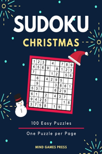 Christmas Sudoku: 100 Easy and Festive Sudoku Puzzles in One Puzzle per Page Large Print