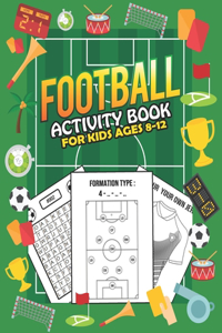 football activity book for kids ages 8-12