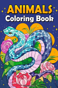 Adult Coloring Book Animals