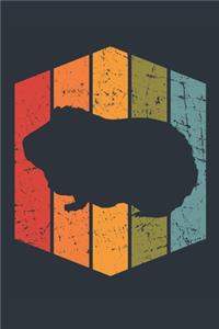 Retro Guinea Pig Notebook - Gift for Guinea Pig Lovers - Vintage Guinea Pig Journal - Guinea Pig Diary for Boys and Girls