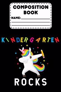 Composition Book Kindergarten Rocks