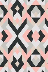 Black and White Geometric Design Notebook