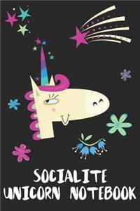 Socialite Unicorn Notebook