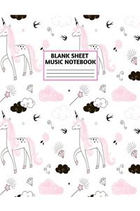 Blank Sheet Music Notebook