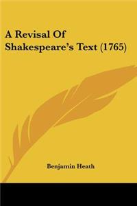 Revisal Of Shakespeare's Text (1765)