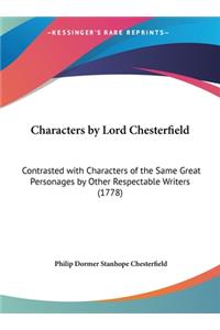 Characters by Lord Chesterfield
