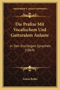 Die Prafixe Mit Vocalischem Und Gutturalem Anlaute