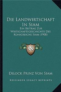 Die Landwirtschaft In Siam