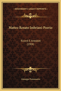 Matteo Renato Imbriani-Poerio