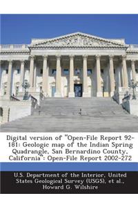 Digital version of Open-File Report 92-181