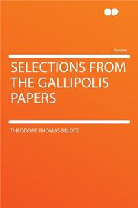 Selections from the Gallipolis Papers