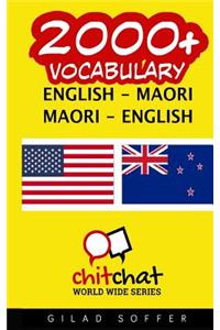 2000+ English - Maori Maori - English Vocabulary