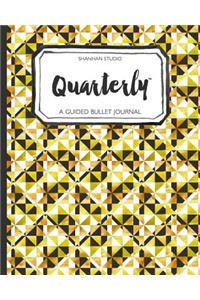 Quarterly Guided Bullet Journal Gold Geo