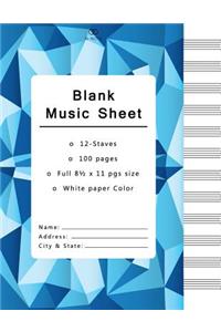 Blank Music Sheets