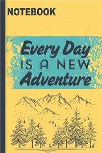 Every Day Is A New Adventure: Classic Vintage retro notebook for Camping Journal and Road Trip Planner, Caravan Travel Journal, Glamping Diary, Camp Memory Keepsake or Gift for C